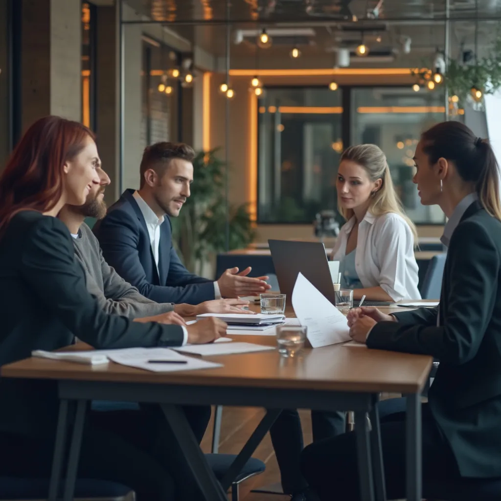 Espace de travail moderne et collaboratif